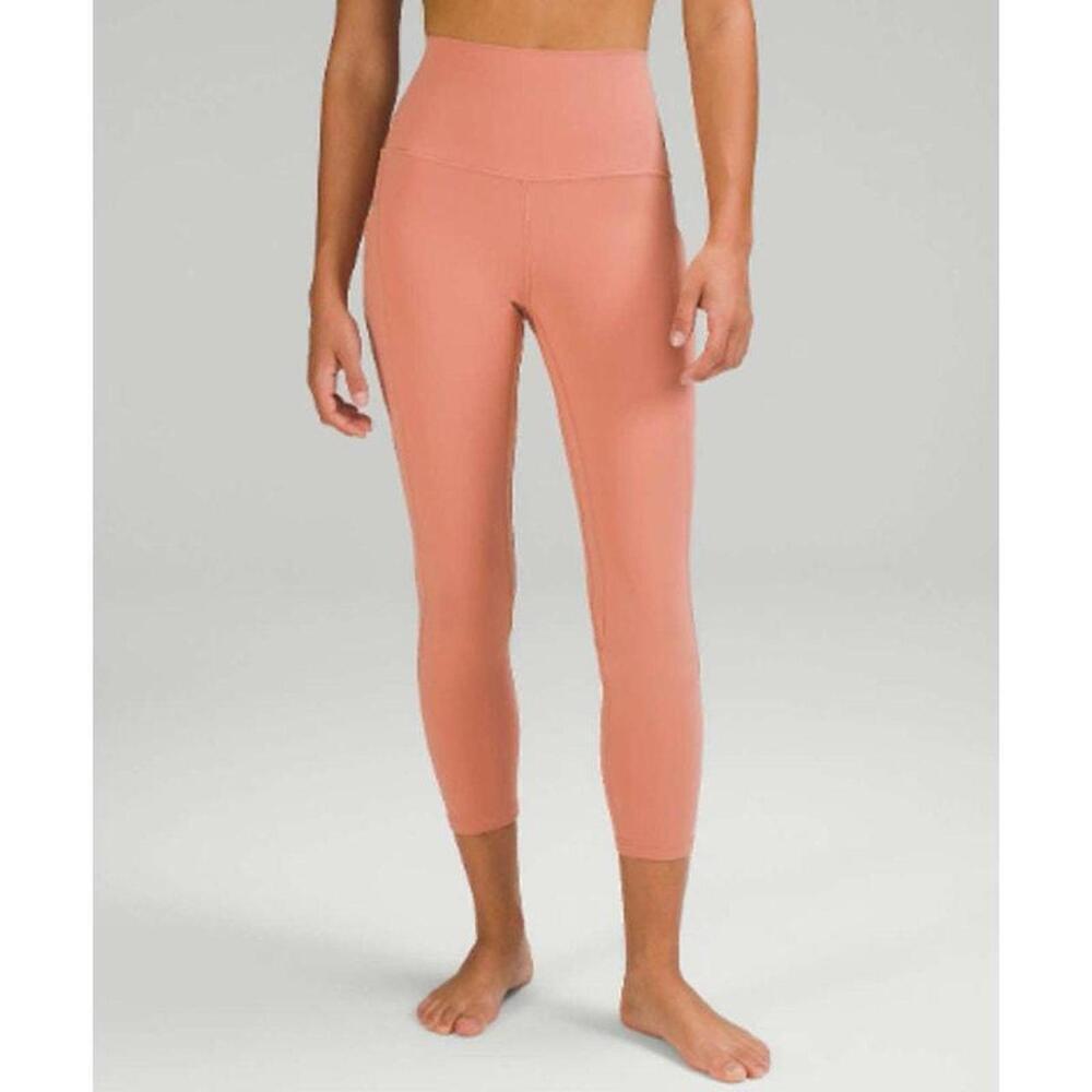 EUC Lululemon Align High-Rise Pant with Pockets 25" Pink Savannah Sz 2 - Picture 3 of 8